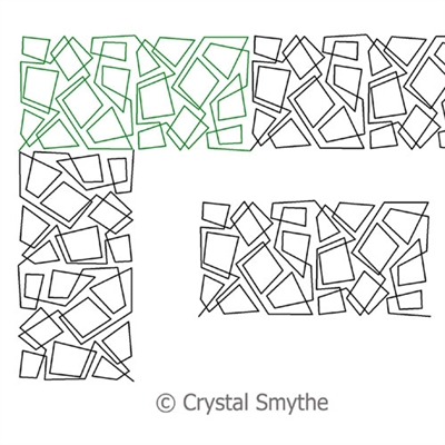 Ice Cubes Border Or Panto 2 Crystal Smythe Digitized Quilting Designs