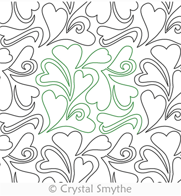 Wild Hearts 1 Panto Or Border Crystal Smythe Digitized Quilting Designs