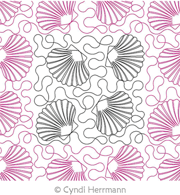 Sea Shells E E Cyndi Herrmann Digitized Quilting Designs