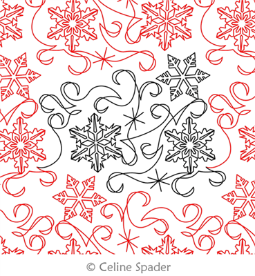 Snowflake Panto Celine Spader Digitized Quilting Designs