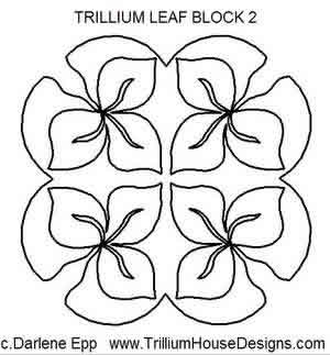 Trillium Leaf Block 2 By 