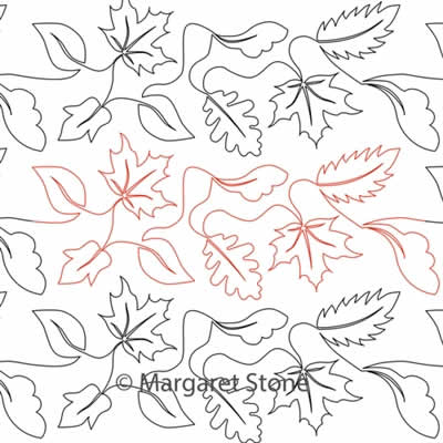 Peg's Autumn Leaves Panto | Peg Stone | Digitized Quilting Designs