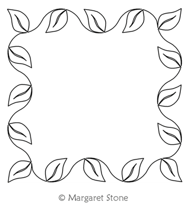 Leaf Frame | Peg Stone | Digitized Quilting Designs