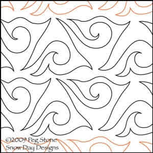 Triangle Swirls | Peg Stone | Digitized Quilting Designs