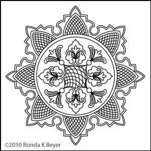 Cathdral Lace Wholecloth | Ronda Beyer | Digitized Quilting Designs