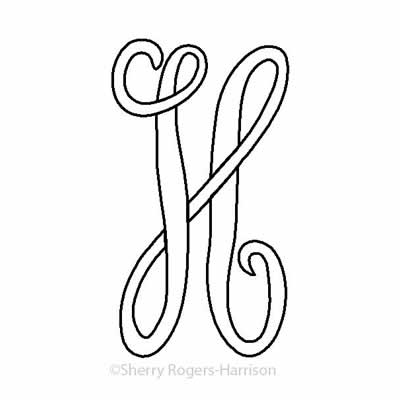 Monogram H | Sherry Rogers-Harrison | Digitized Quilting Designs